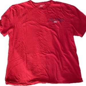 Red Tommy Hilfiger XXL T-Shirt 100% Cotton